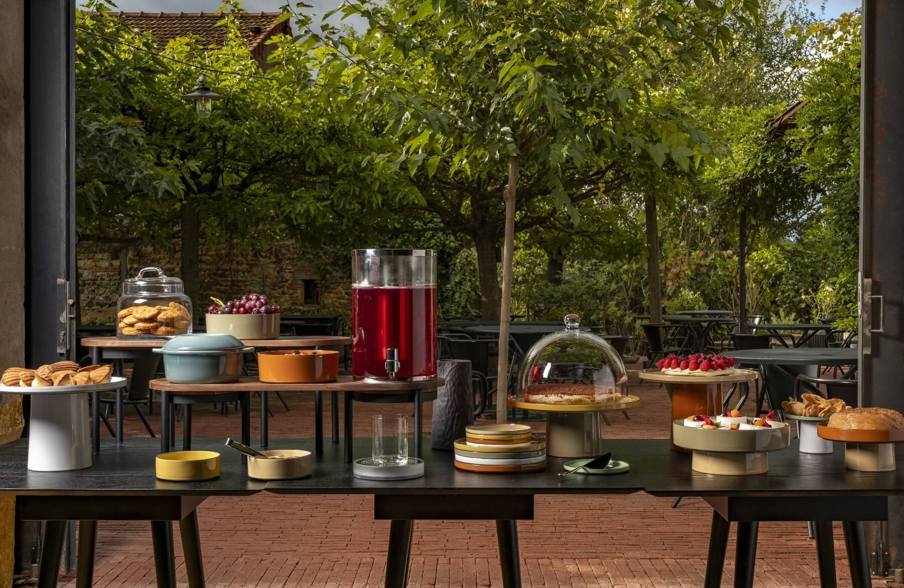 Collection buffet en scène